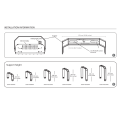 Le module 240W a conçu l&#39;excellente représentation de dissipation de chaleur de la lumière élevée de baie de LED